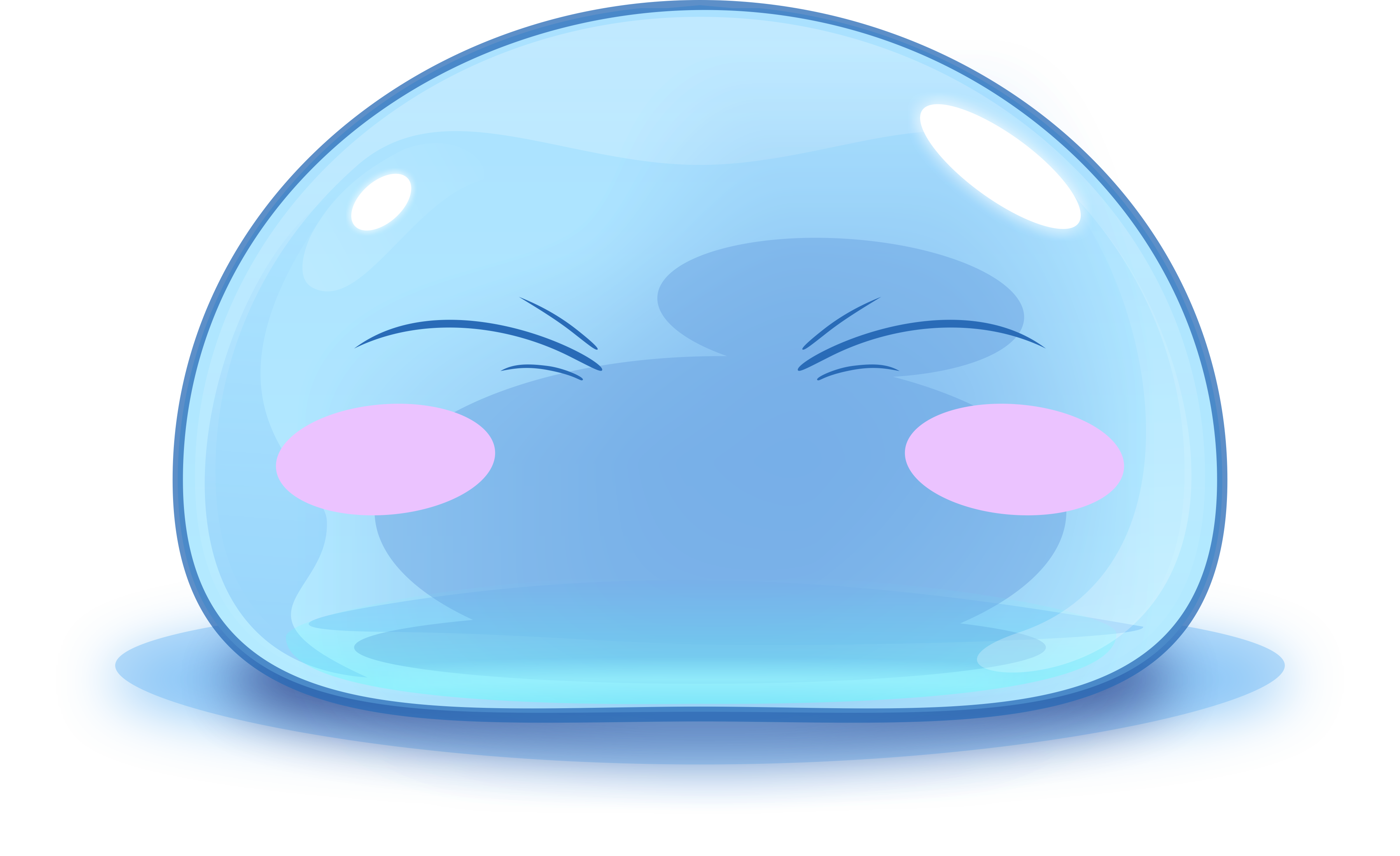 Rimuru anime art vector graphic slime toxic Stock Vector