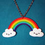 Happy Face Rainbow Necklace