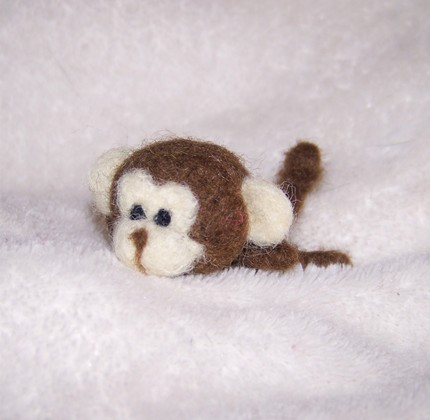 Needle felted Baby Nike