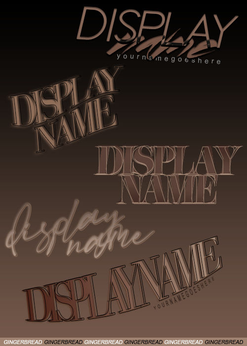 GINGERBREAD FONT TEMPLATE #2 by Kerxsene on DeviantArt