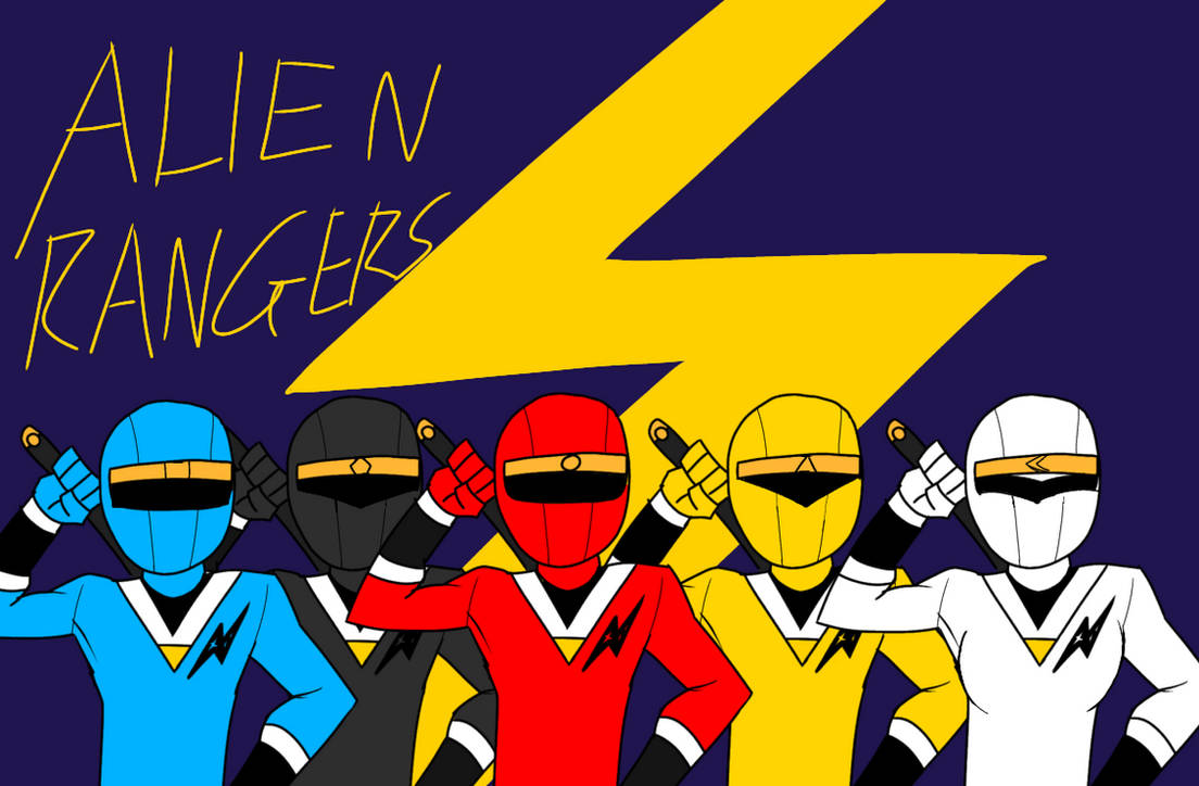 Alien Rangers Deviantart Mighty Marchin' Power Rangers Day 2: Alien Rangers by BlueboiiiTheNerd ...