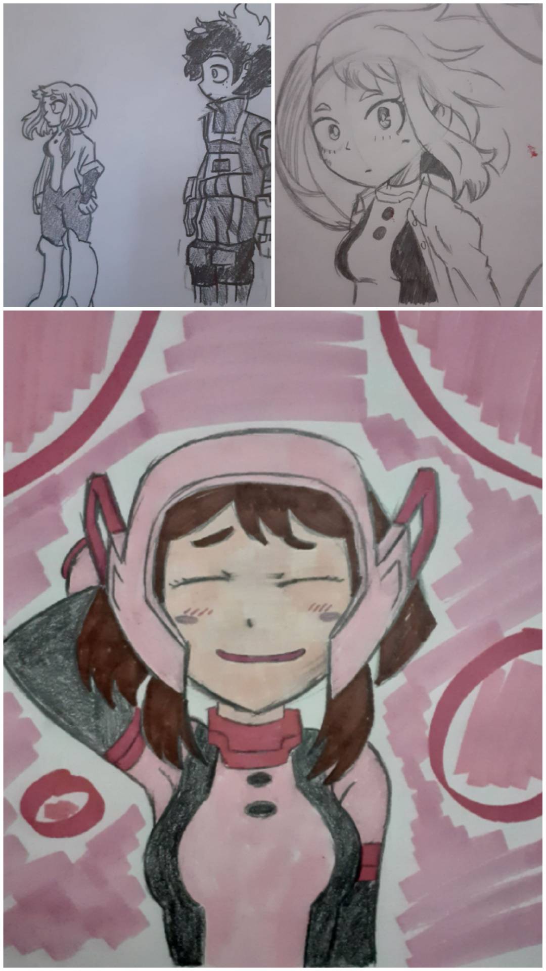 Uraraka drawings by BlueboiiiTheNerd on DeviantArt