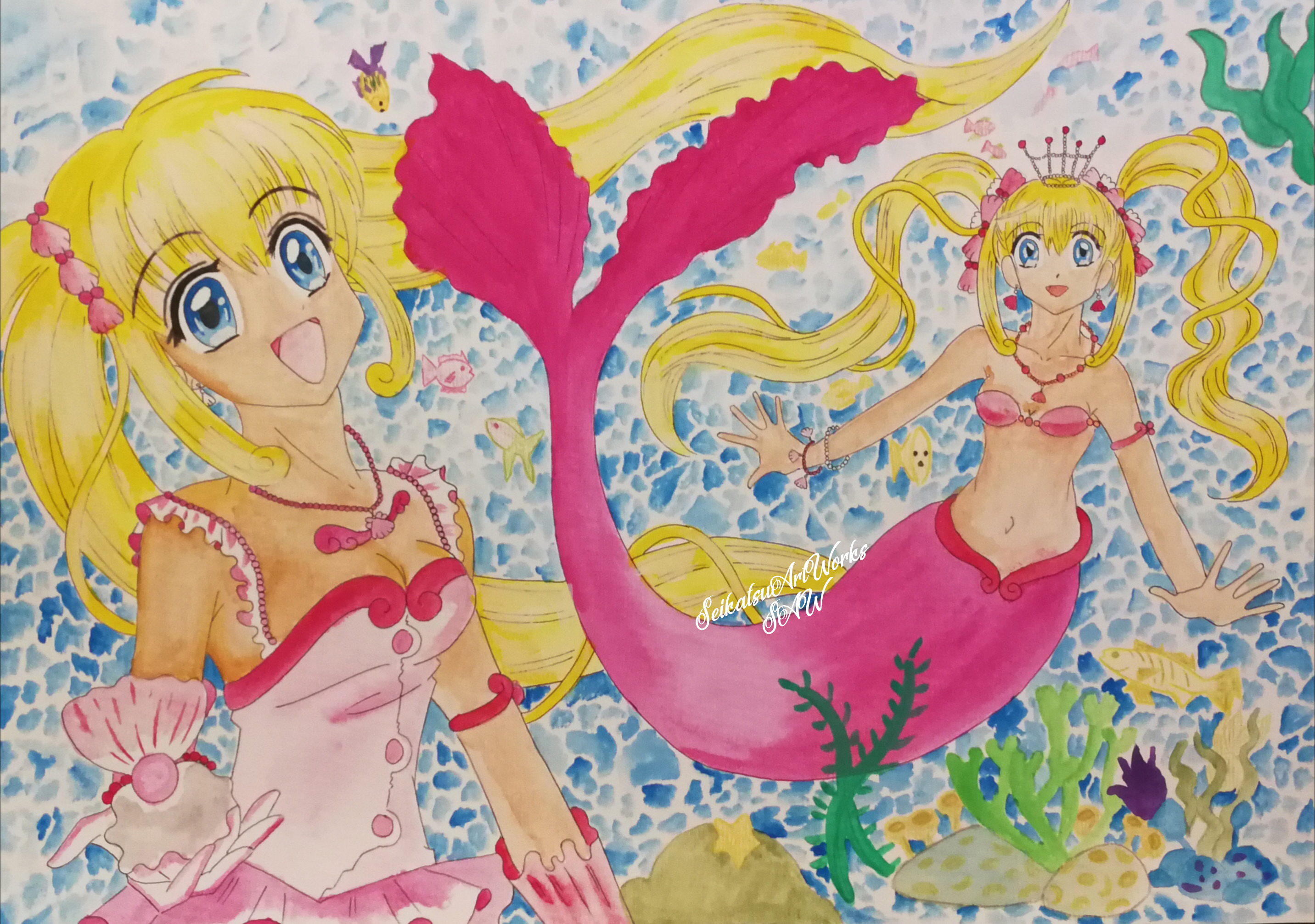 Mermaid Melody Luchia Nanami Manga Vol 1 Backside by