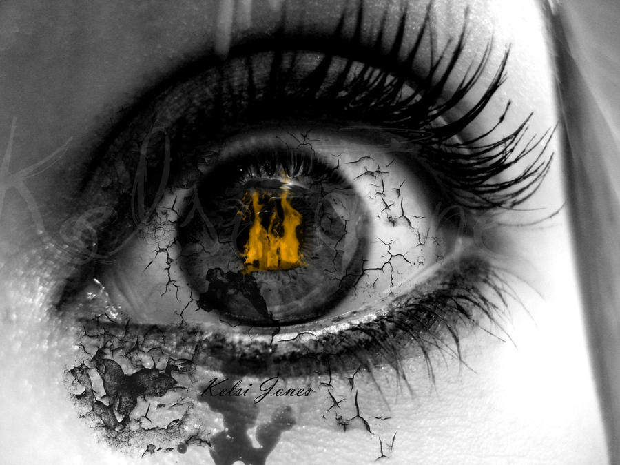 Healed Eye After Exploding Fire Through Cracked Eyes by KelsiJGD on DeviantArt