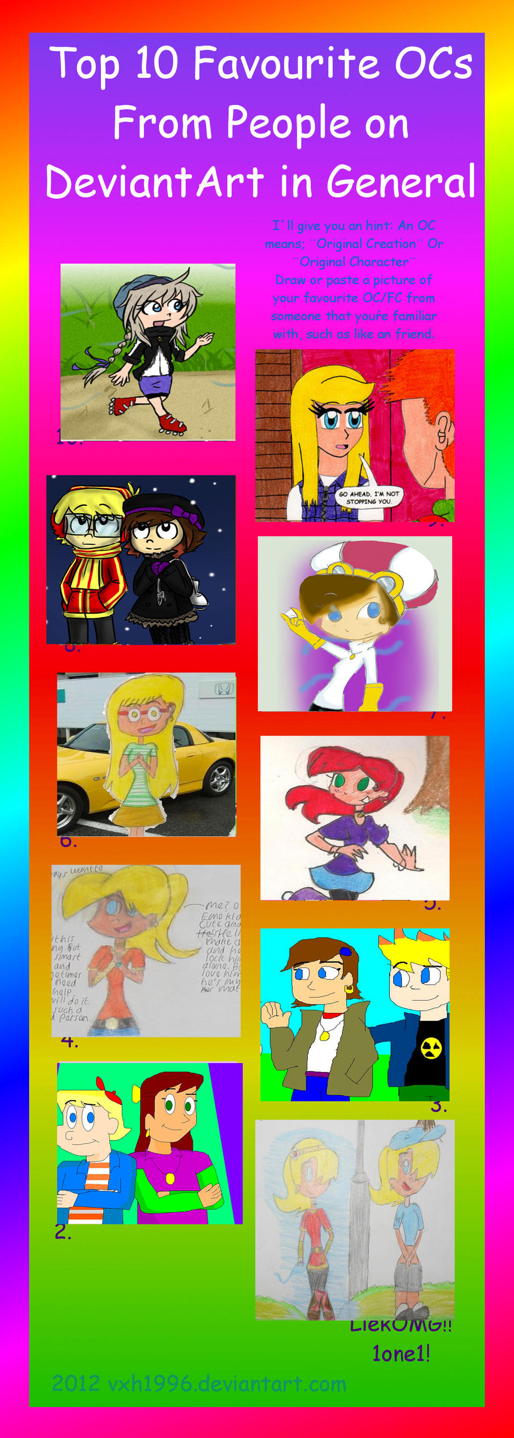 My Top 10 Favorite Original Characters Meme By Txtoonguy1037 On Deviantart My Top 10 Favorite Original Characters Meme By Txtoonguy1037 On Deviantart