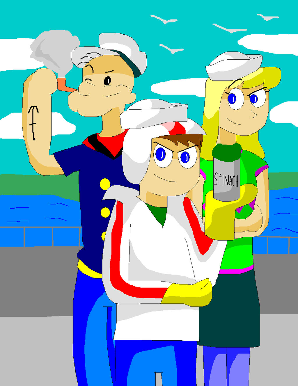 We Eats Our Spinach... - Kindall and Popeye by TXToonGuy1037 on DeviantArt We Eats Our Spinach... - Kindall and Popeye by TXToonGuy1037 on DeviantArt