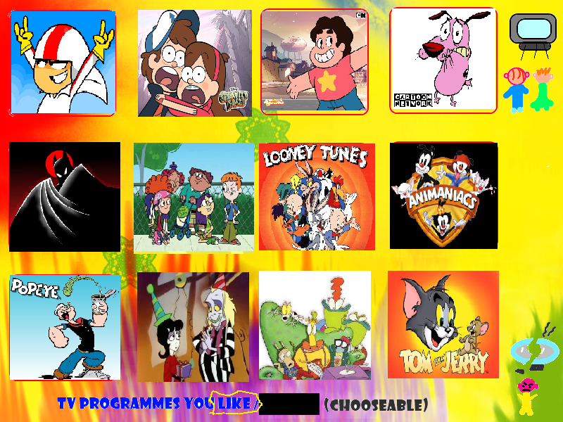 My Top 12 Cartoon Favourites