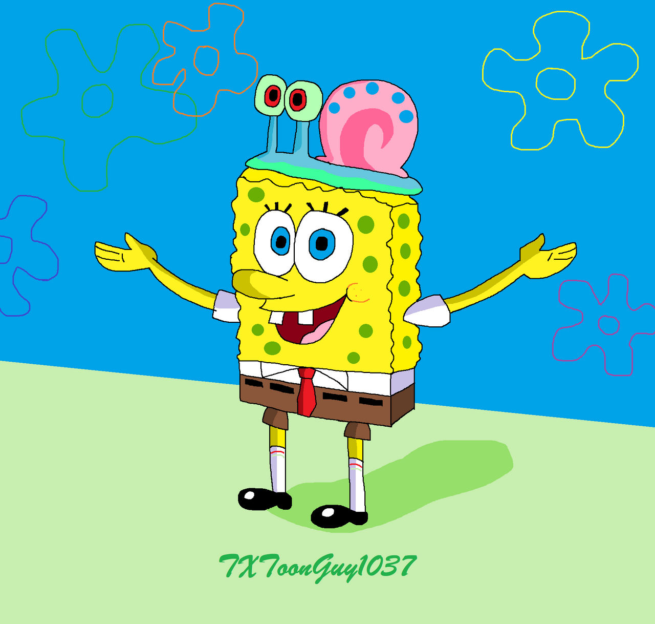SpongeBob SquarePants - SpongeBob and Gary by TXToonGuy1037 on DeviantArt