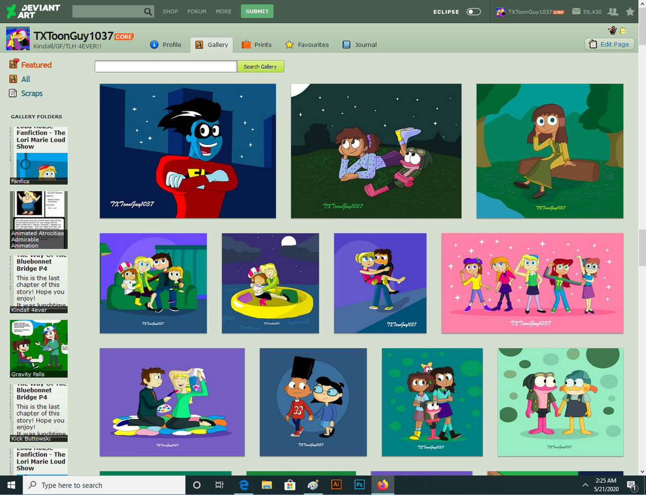 T Deviantart My Classic Deviantart Page - TXToonGuy1037 by TXToonGuy1037 on DeviantArt