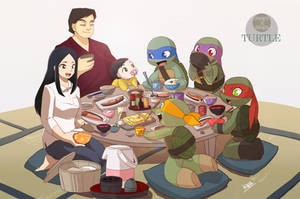 Breakfast of HAMATO family