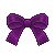 Free Violet Bow Icon by Nightlight-Lullaby