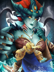 Azshara and the Boy Prince by Meeshell-Art