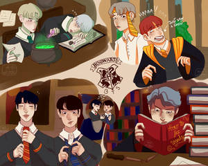 BTS Hogwarts AU