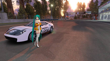 Miku at the races