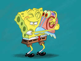 SpongeBob And Gary Color