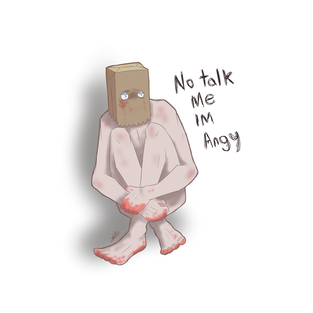 no talk me im angy by SadlyExisting on DeviantArt