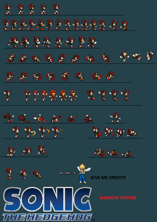 Sonic 06 Shadow Spritesupdate By Vebills On Deviantart