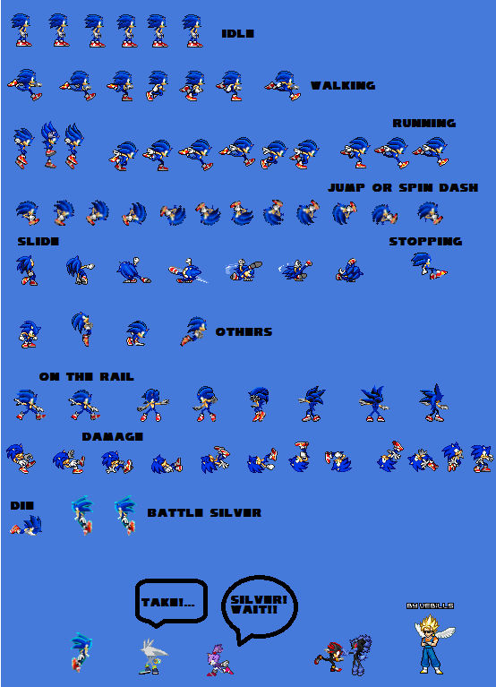 Sonic TH2D sprites sheet by Vebills on DeviantArt