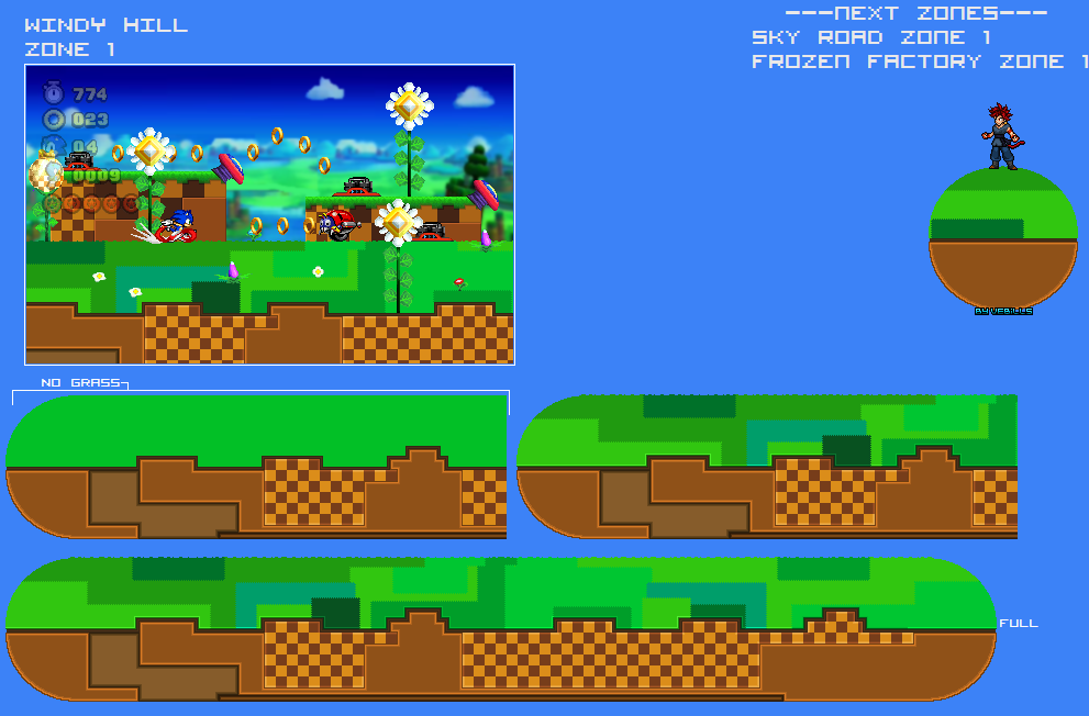 Windy Hill Zone Sprites