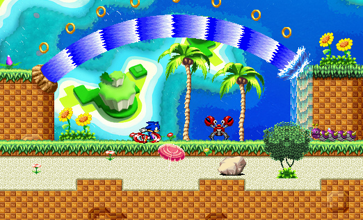 Green hill zone background by sonicmechaomega999 on DeviantArt