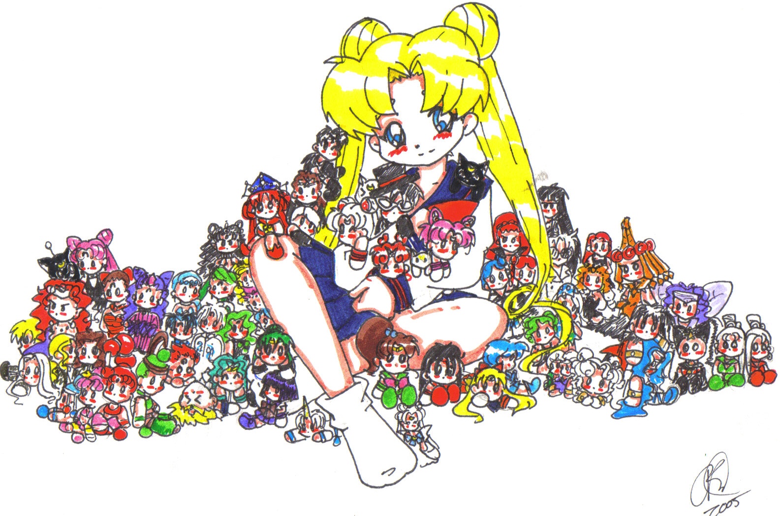 Usagi and her Plushies