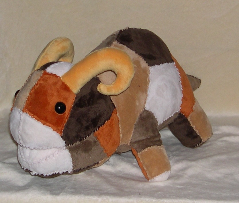 Patchwork Bantha plush