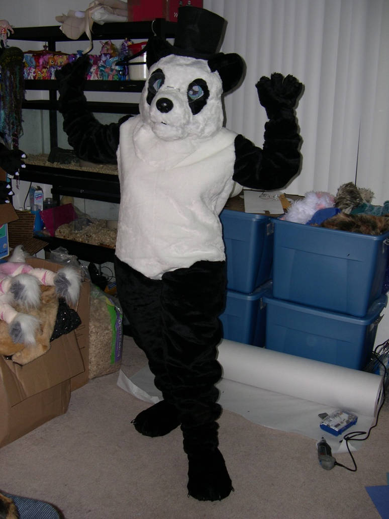 Fragile Rapping Panda Suit Finished panda suit by Bladespark on DeviantArt