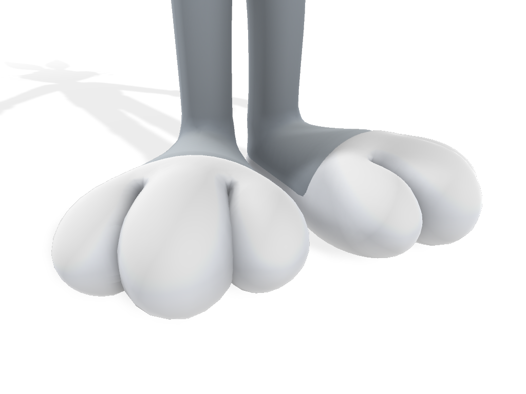 Bugs Bunny Feet Close Up 3D 2 by LD1998 on DeviantArt