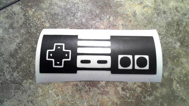 Inverted Nes Controller Decal