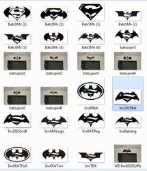 Custom Superman v/s Batman Logo Decals