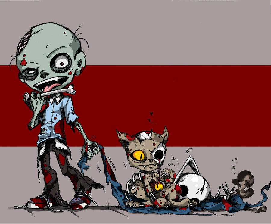 Zombie and Zombie Kitty Color