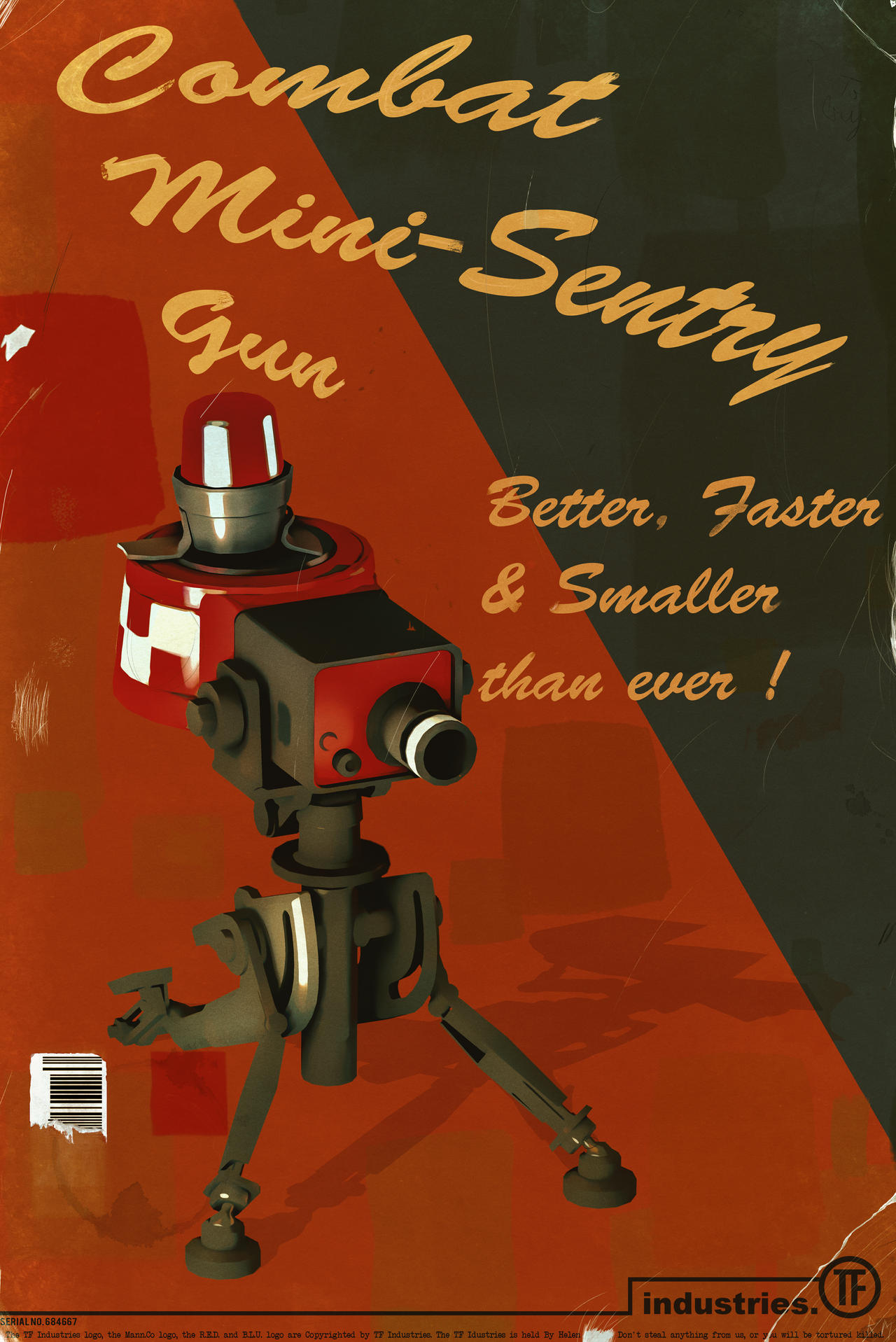 Mini Sentry Poster by EmileProjekt on DeviantArt