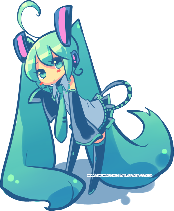 Chibi Miku by ZiyoLing