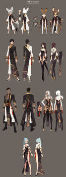 Bns costumes design