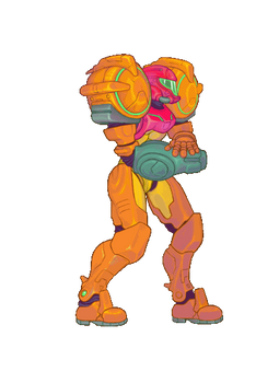 Metroid, samus, jump 01 , spriter test 03