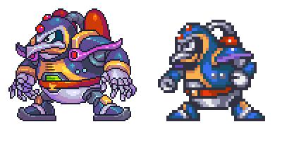 Chill Penguin, MegaManX, pixel upgrade.