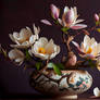 Magnolias ikebana