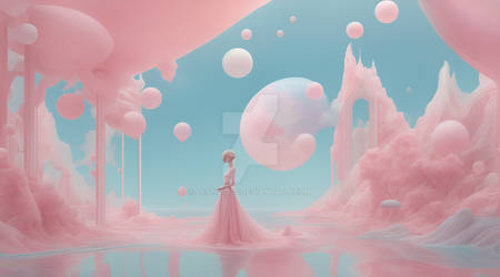 Ethereal pastel worlds