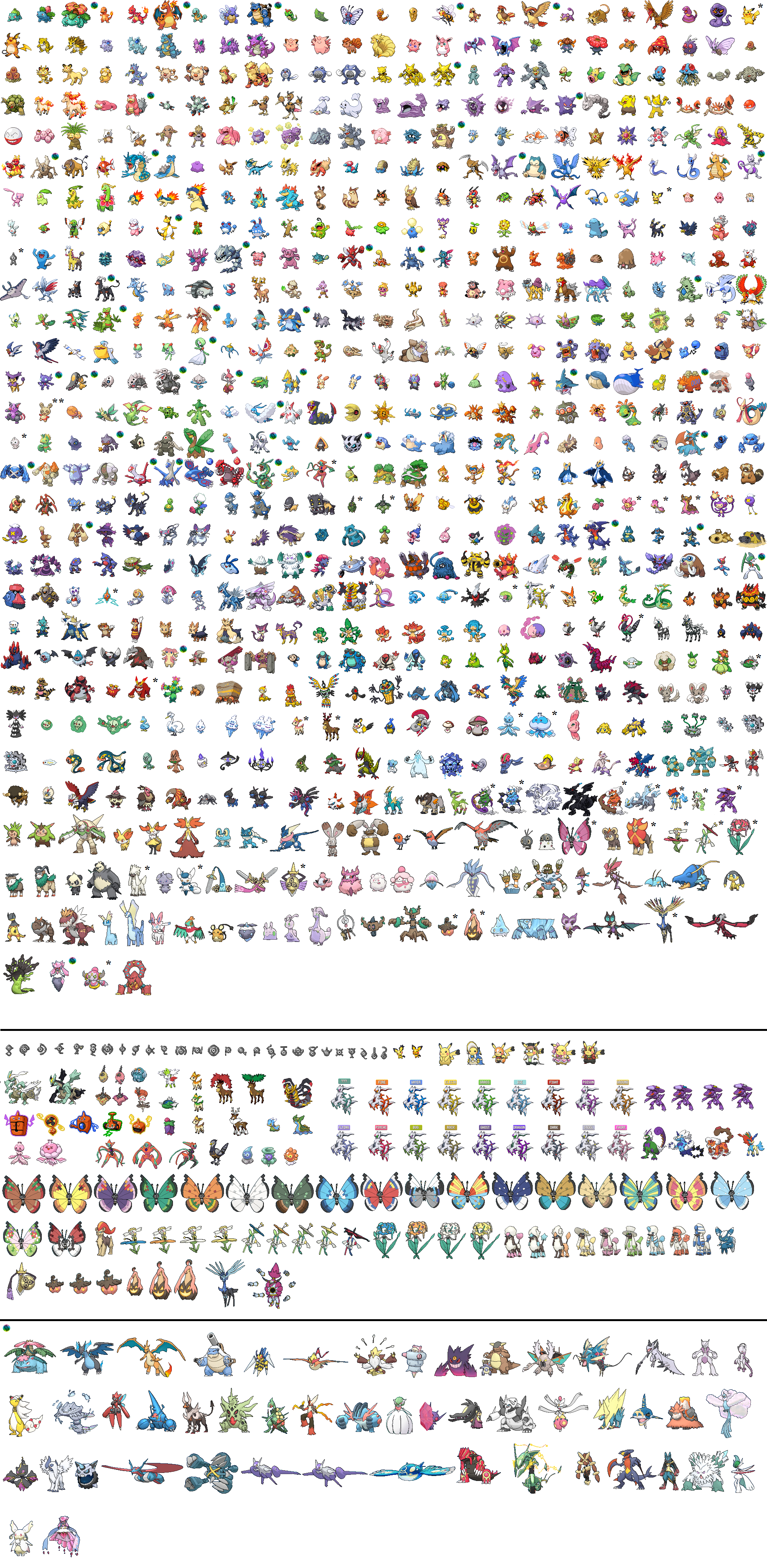 Sprites de todos los Pokemon by sakuraliclow on DeviantArt