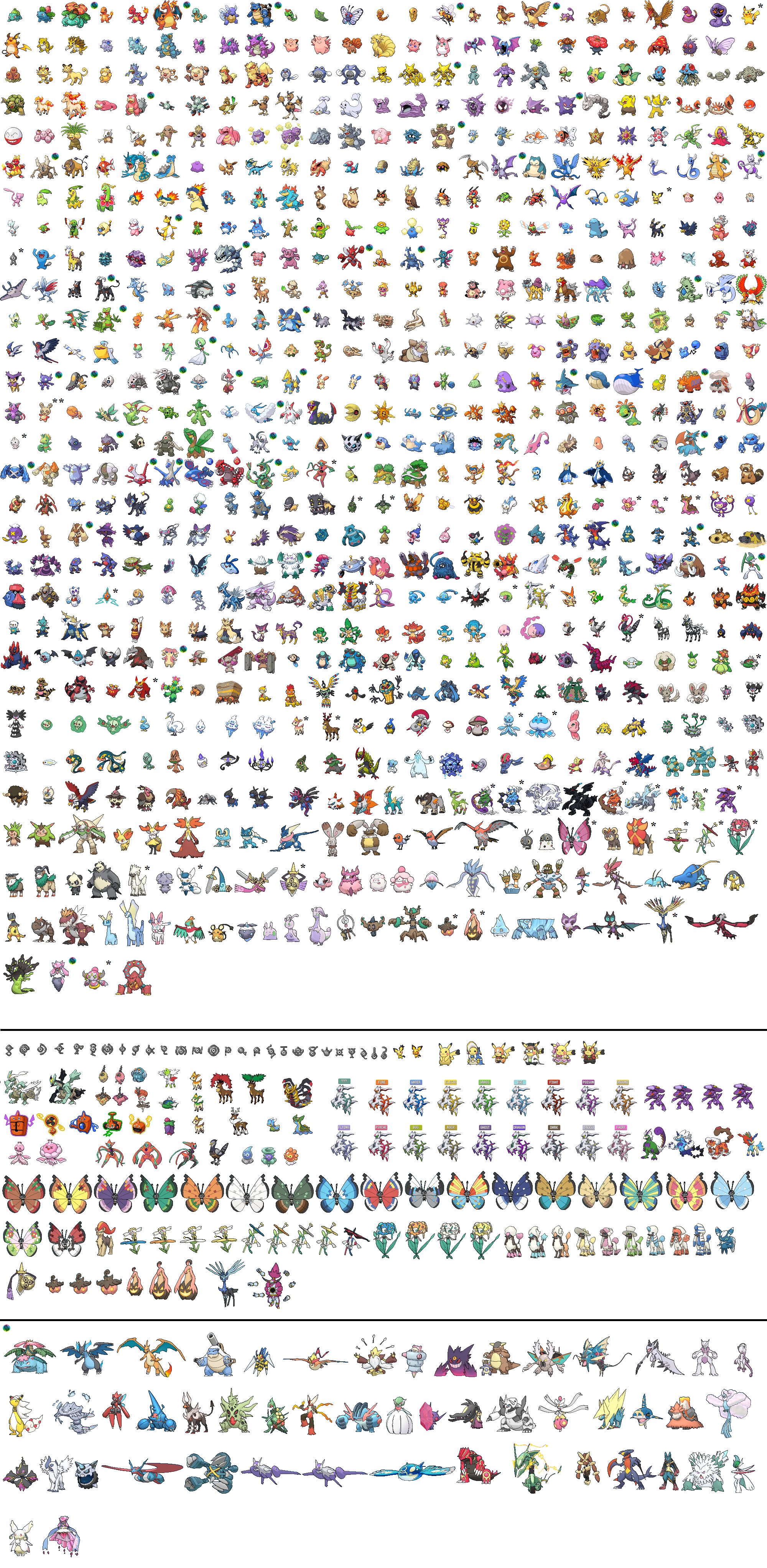 The Spriters Resource - Full Sheet View - Pokémon GO - Unown