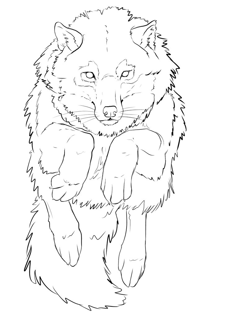 P2U Wolf Line art-