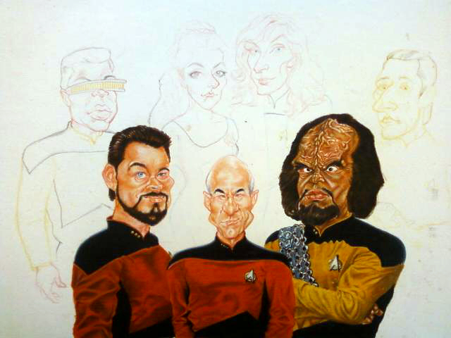 OLD Star Trek TNG drawing