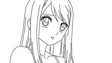 Lucy Heartfilia Line Art