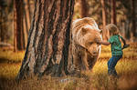 Beorn and the Bear Detail by swiftmoonphoto