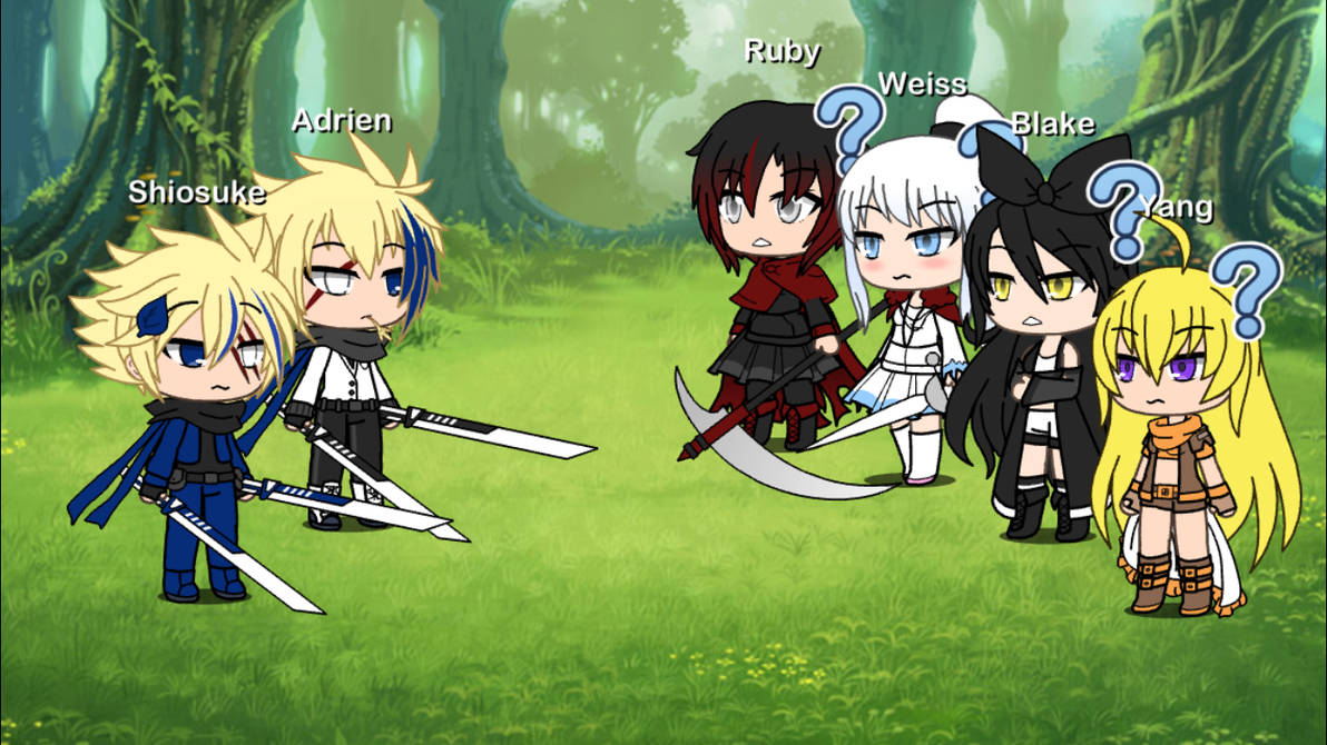 Shimo Meet Rwby The Twins Meet Team RWBY by Quikdrw84 on DeviantArt