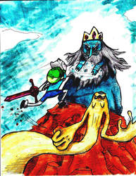 Finn and Jake vs Ice King