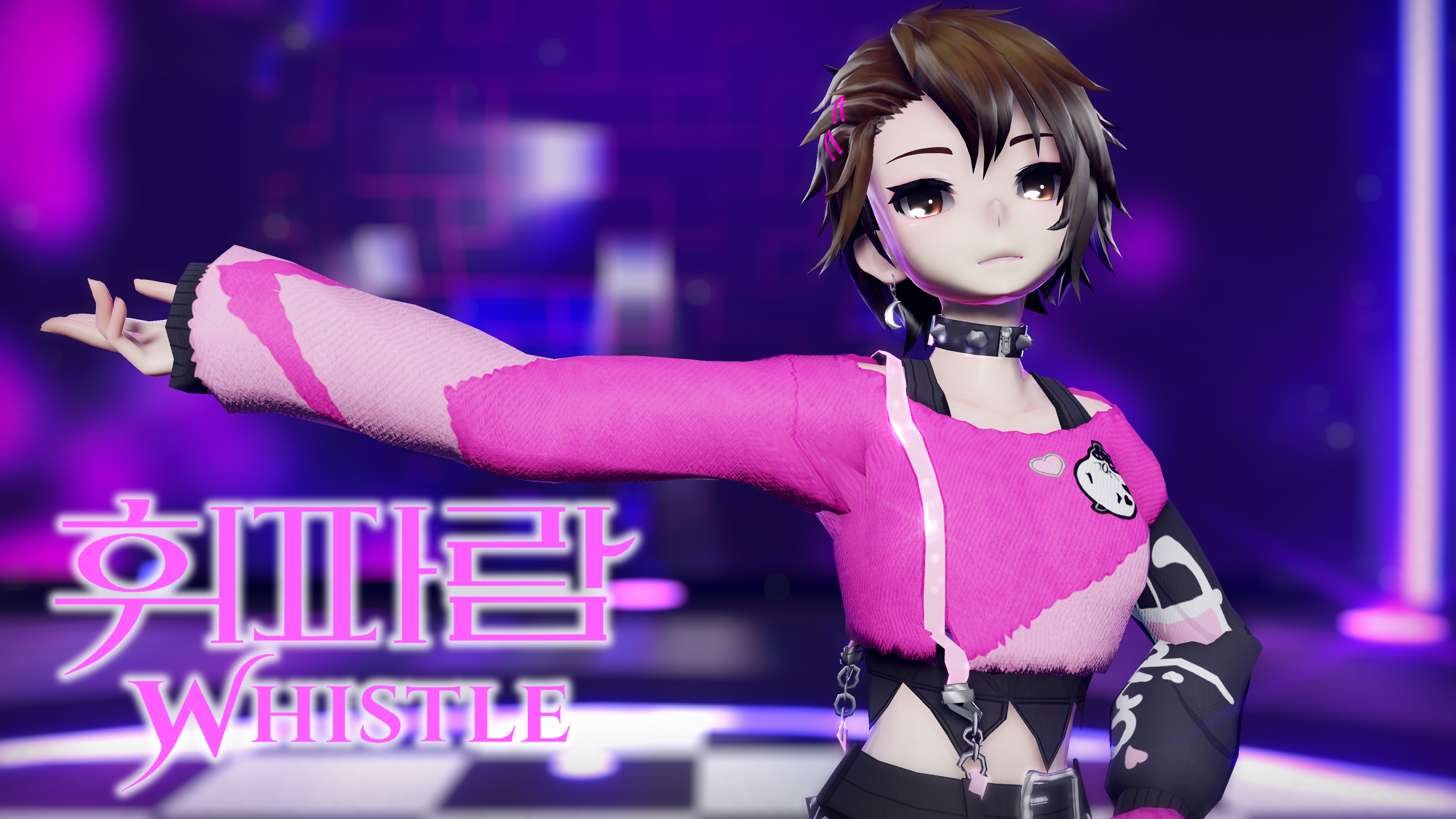 [MMD] BLACKPINK - WHISTLE [Motion DL] by NatsumiSempai, visual art