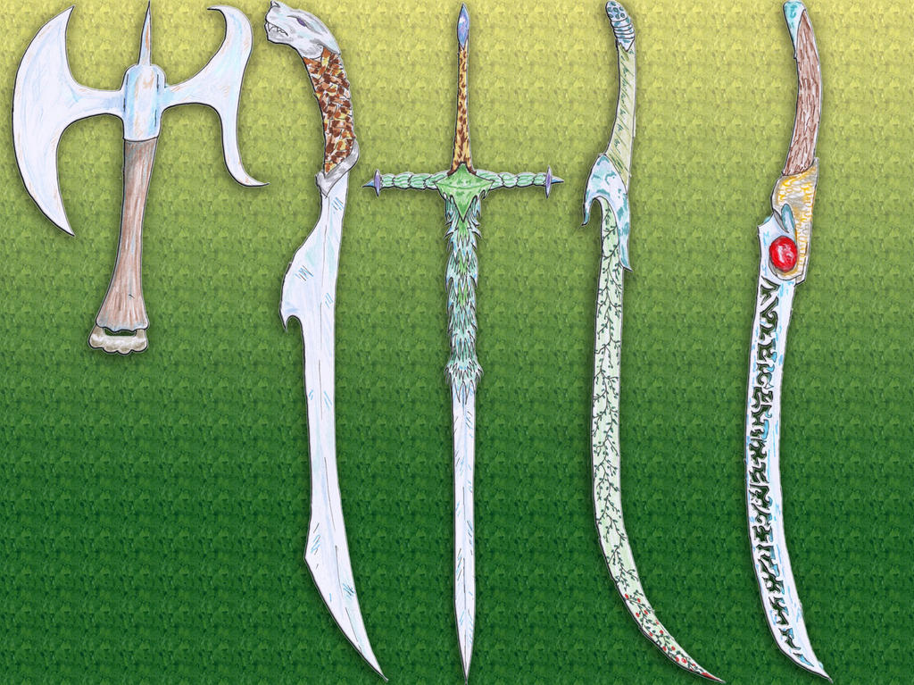Elven blades by Nuredhel on DeviantArt