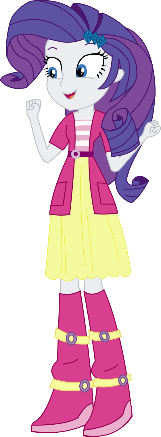 Equestria Girls Rarity (Sweetie Belle's clothes)