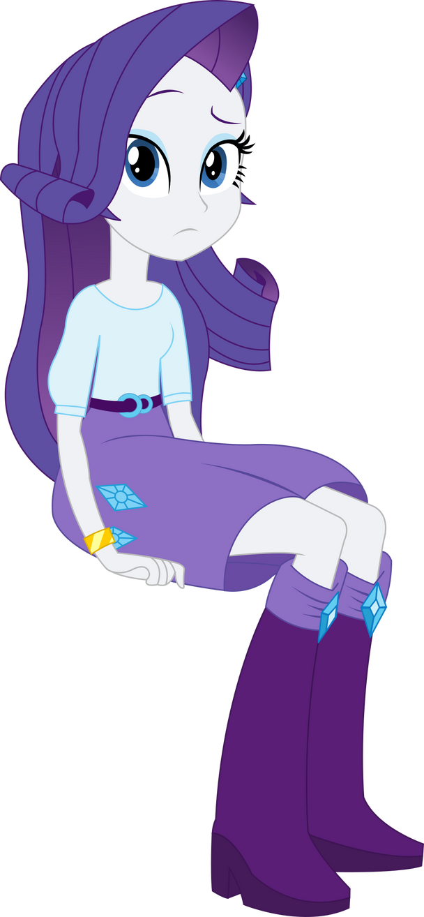 Vector - Rarity Sitting by SketchMCreations on DeviantArt